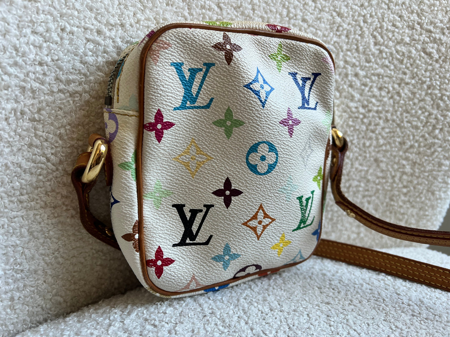Louis Vuitton Rift Bag White Multicolore Takashi