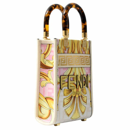 Fendi Sunshine Leather Red Tote Bag Style 8