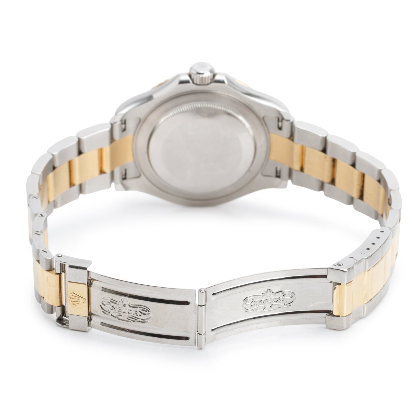Rolex Stainless Steel & 18k Yellow Gold Yacht-Master 40 MM Automatic Watch Silver Dial 16623 w/ Box & Papers