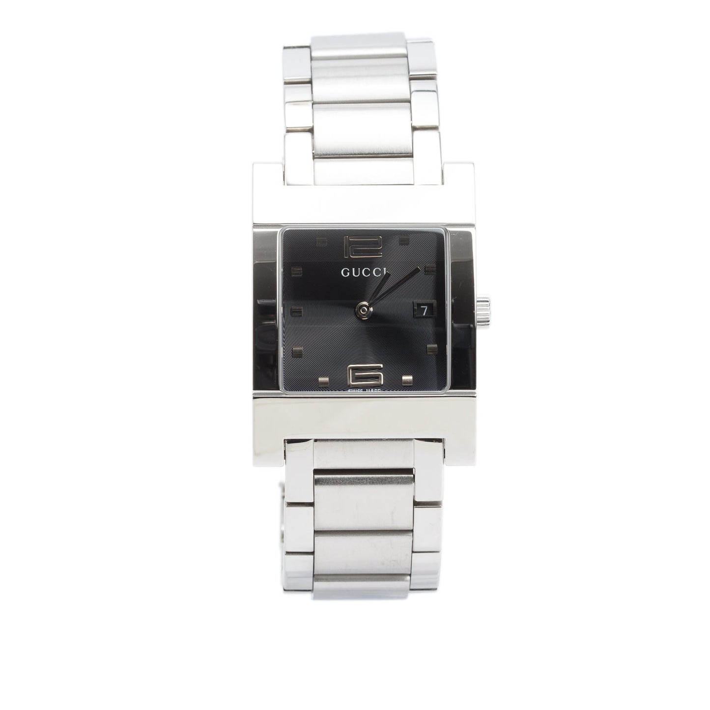 Gucci Stainless Steel 7700 Series Quartz Watch Blue Dial