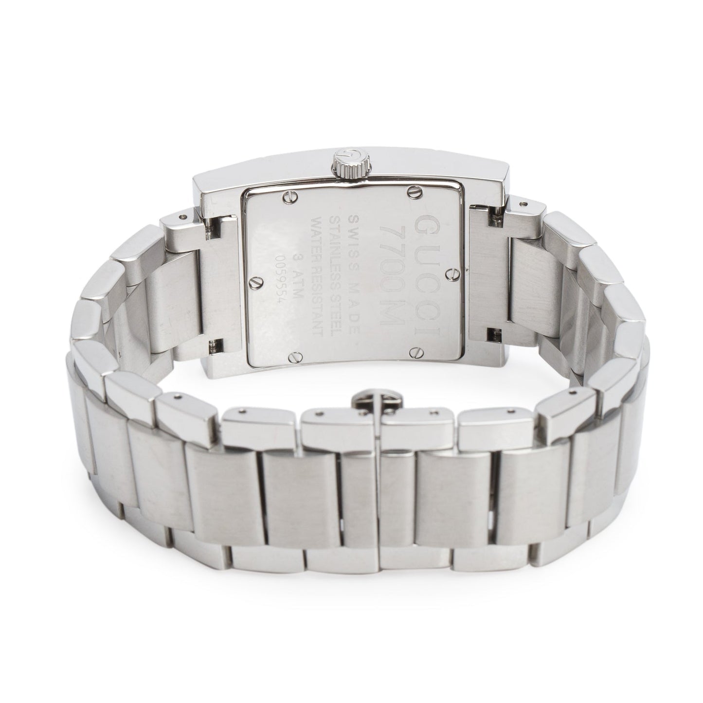 Gucci Stainless Steel 7700 Series Quartz Watch Blue Dial
