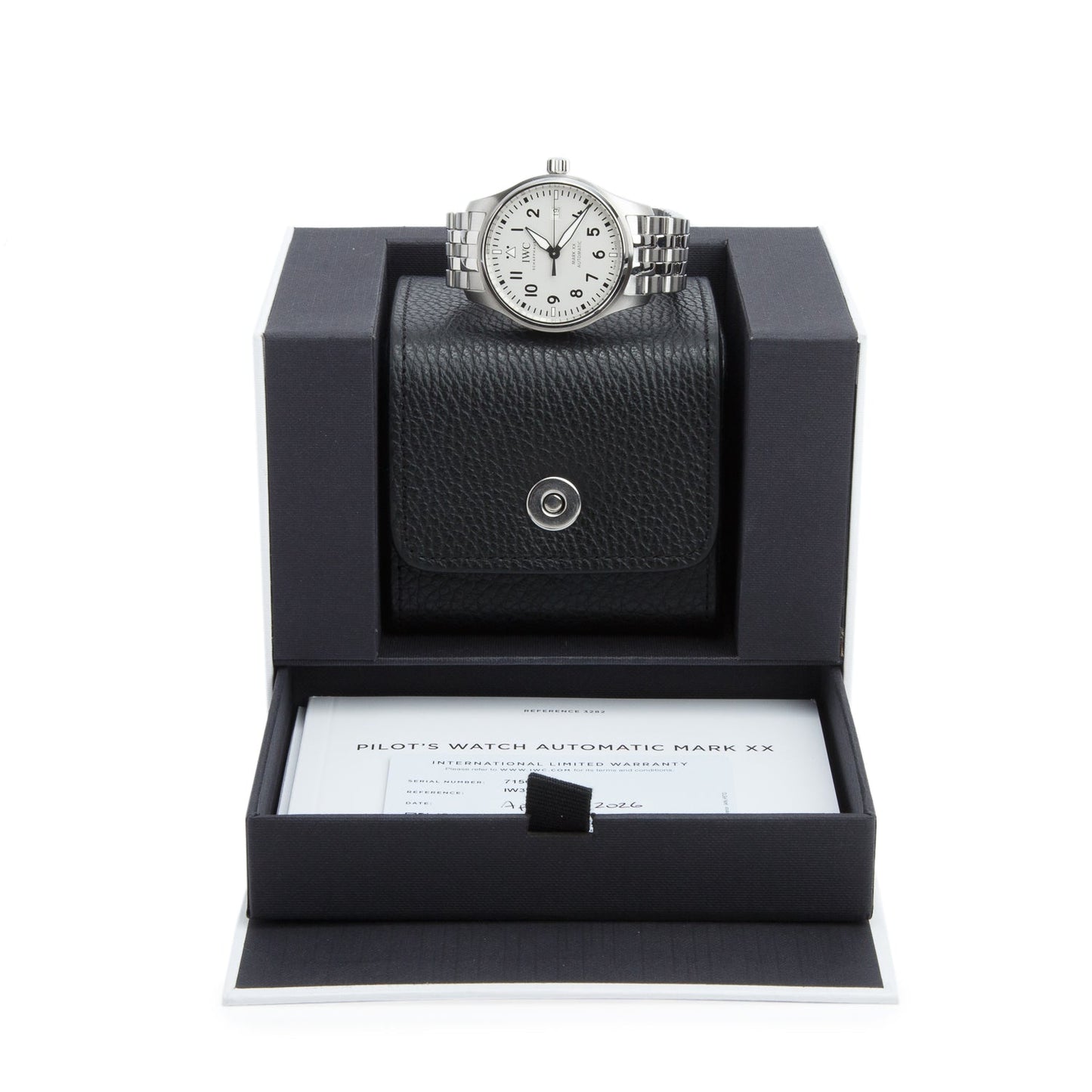 IWC 2026 Stainless Steel Classic Pilot Mark XX 40MM Automatic Watch Silver Dial IW328208 w/ Box & Papers