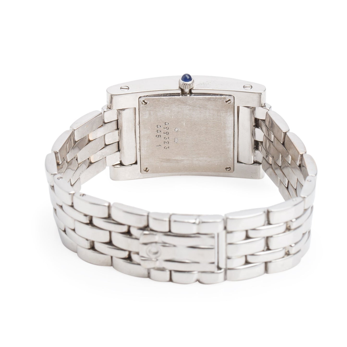 Chopard 18k White Gold Your Hour H Quartz Watch Silver Dial