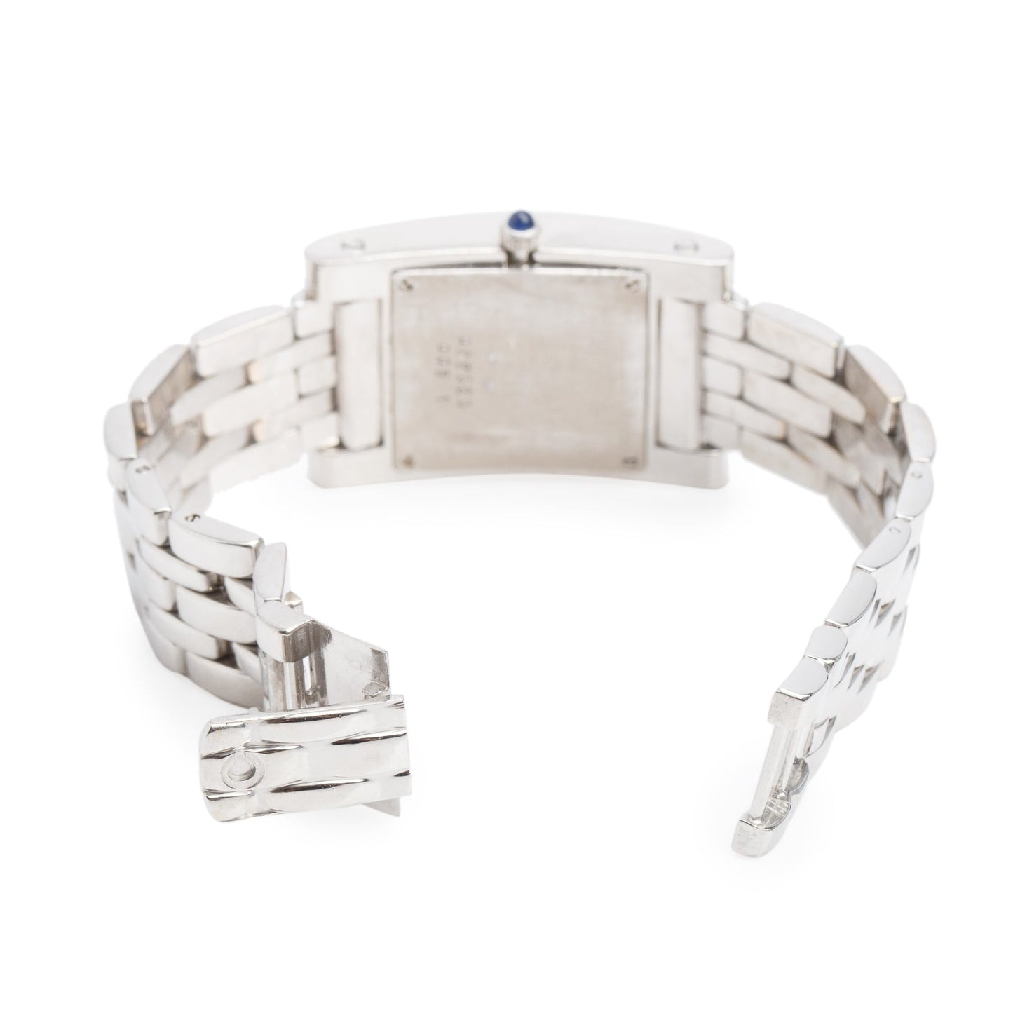 Chopard 18k White Gold Your Hour H Quartz Watch Silver Dial