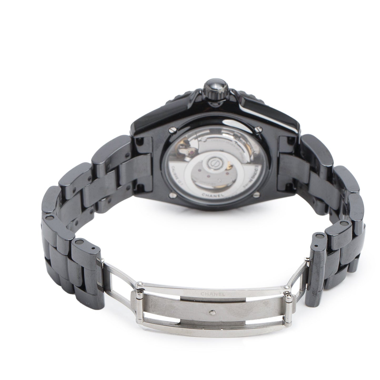 Chanel Limited Edition Black Ceramic J12 Wanted 38 MM Automatic Watch H7418 w/ Box & Papers