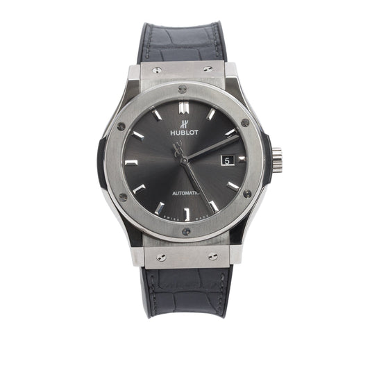 Hublot 2025 Titanium Classic Fusion Racing Grey 42 MM Automatic Watch Grey Dial w/ Box & Papers