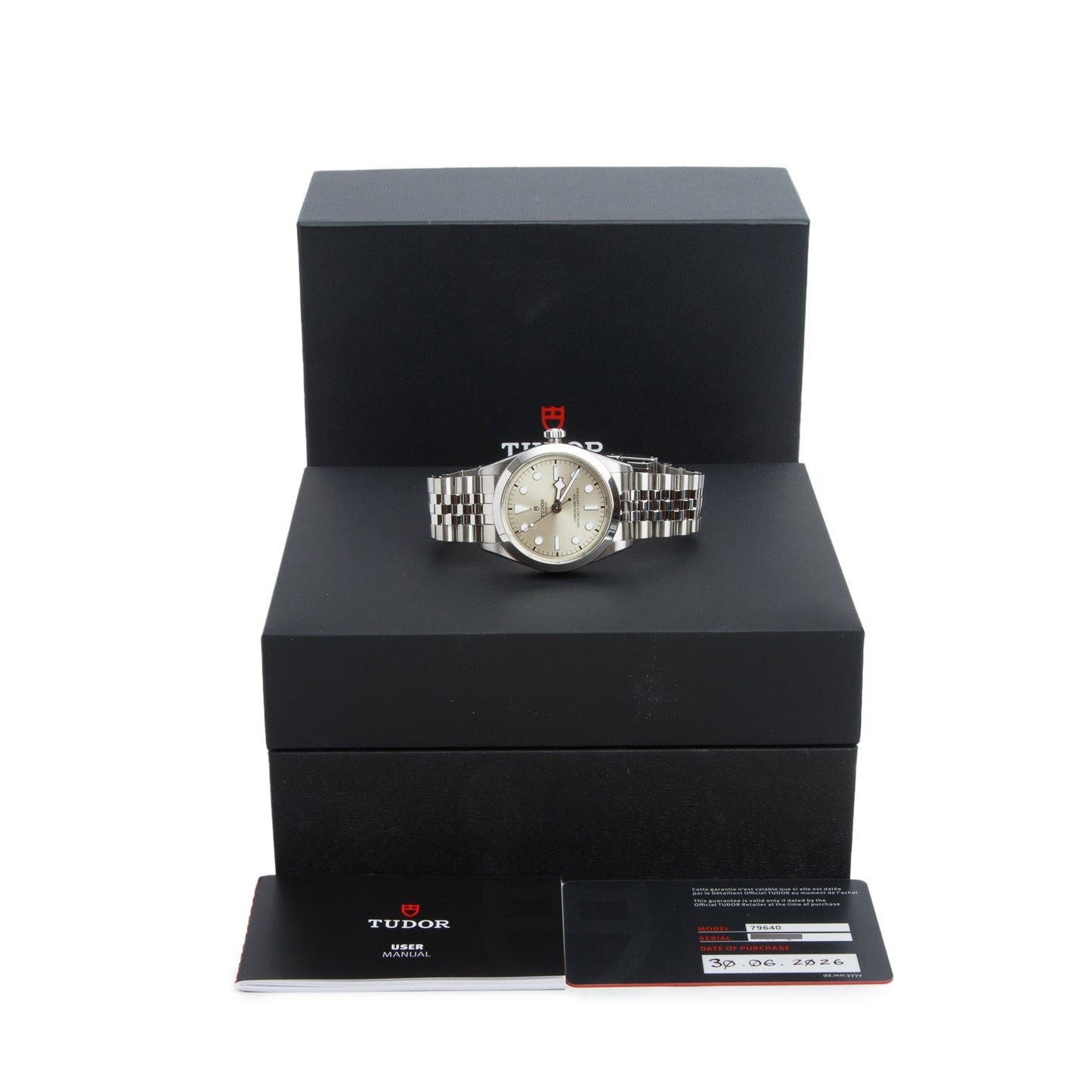 Tudor 2026 Stainless Steel Black Bay One 36 MM Automatic Watch Light Champagne Dial 79640 w/ Box & Papers