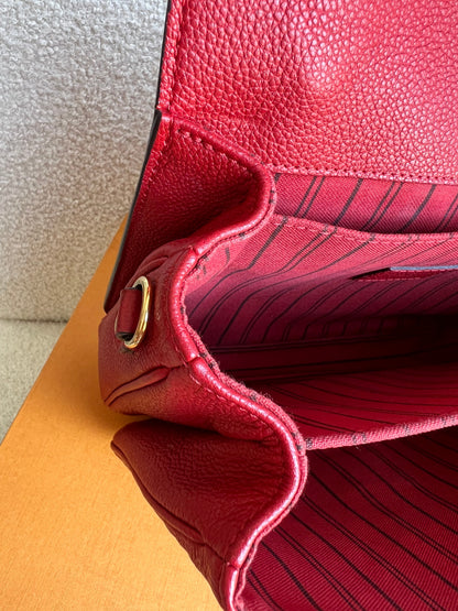 Louis Vuitton Pochette Metis Red Empreinte (RRP £2,130)