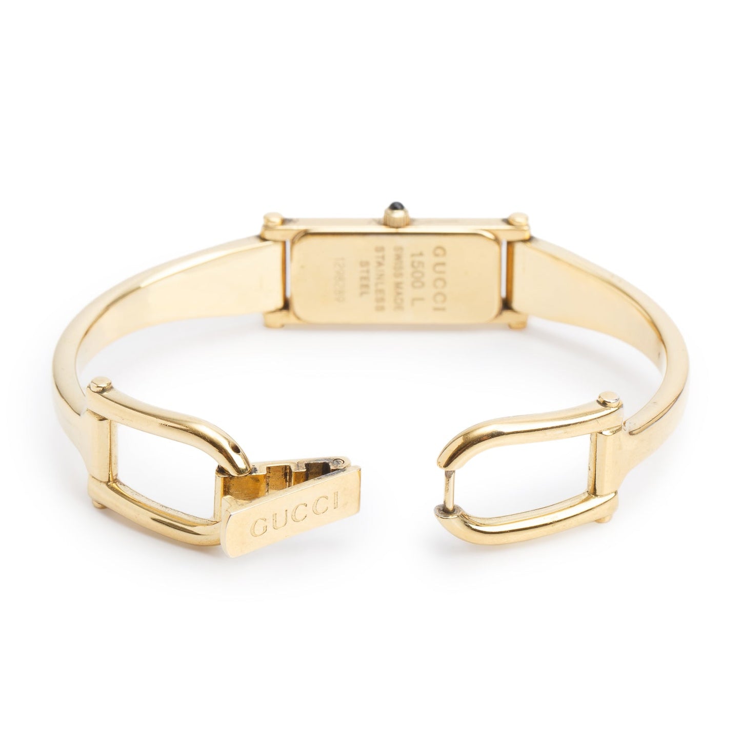 Gucci Gold-Plated Stainless Steel 1500 Series Watch Gold Dial