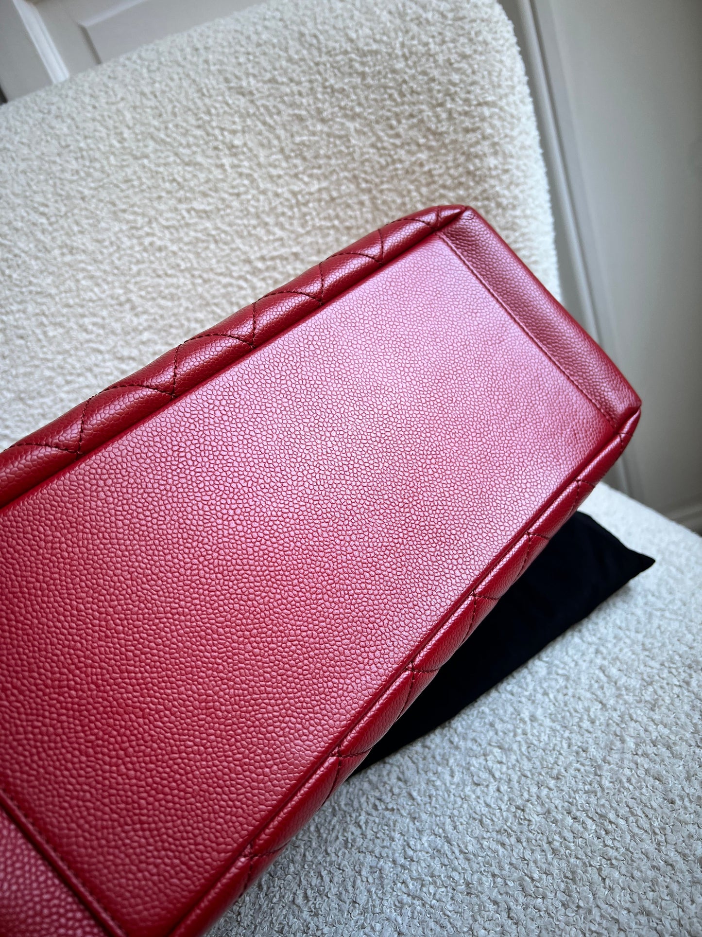 Chanel Red Caviar Grand Shopper Tote (GST)