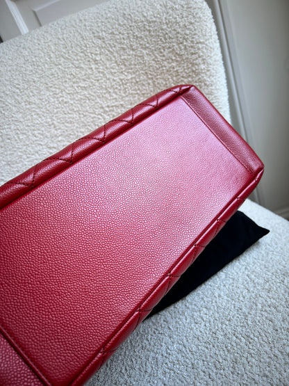 Chanel Red Caviar Grand Shopper Tote (GST)