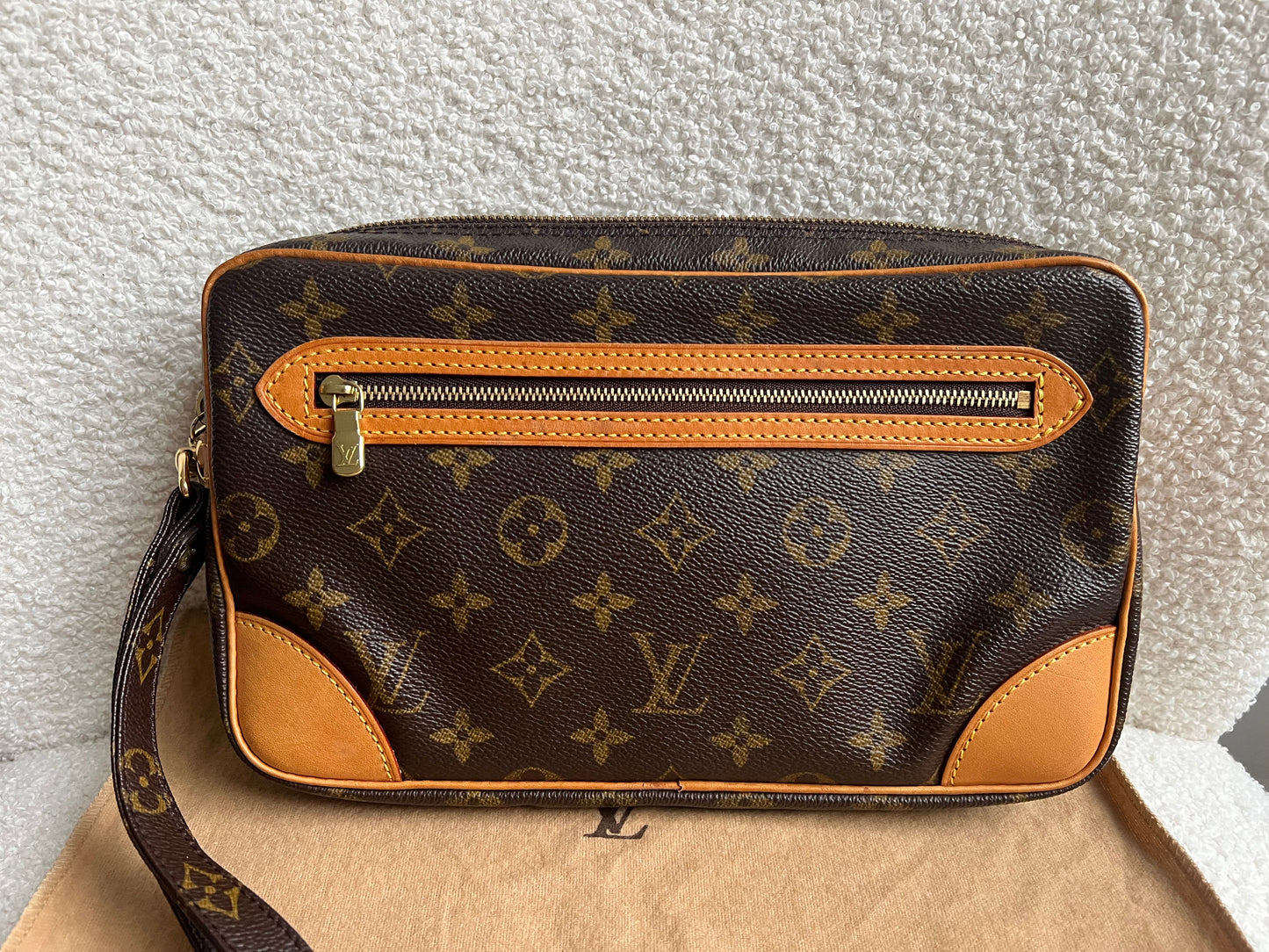 Louis Vuitton Vintage Marly Dragonne Clutch Monogram
