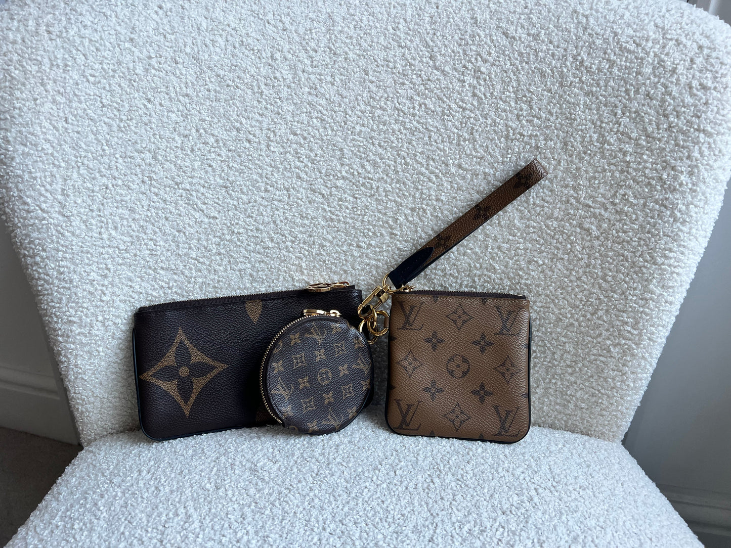 Louis Vuitton Giant Monogram Trio Pouch set
