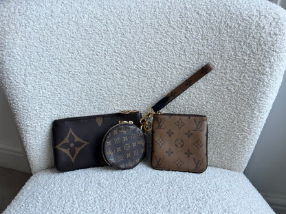 Louis Vuitton Giant Monogram Trio Pouch set