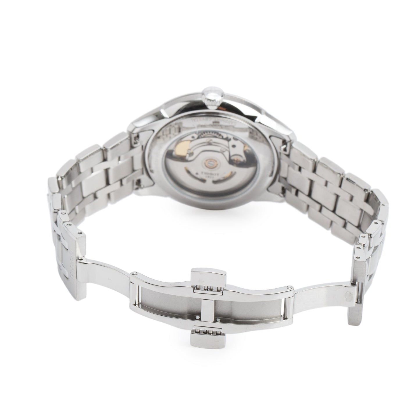 Tissot Stainless Steel Chemin des Tourelles 39 MM Automatic Watch Silver Dial
