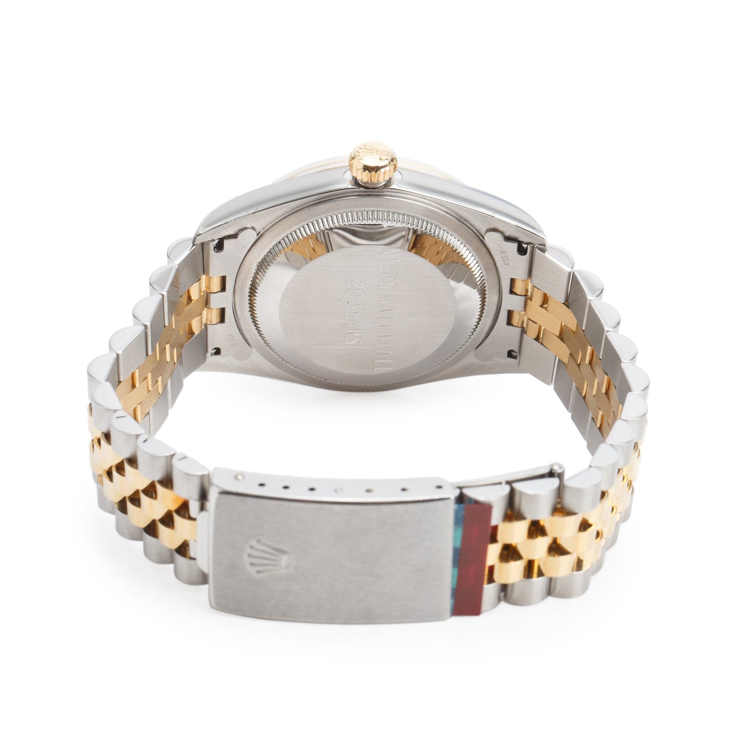 Rolex Stainless Steel & 18k Yellow Gold Datejust 36 MM Automatic Watch Gold Dial 16233 w/ Box & Papers