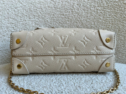 Louis Vuitton Cream Empreinte Petite Malle Souple Bag (RRP £2420)