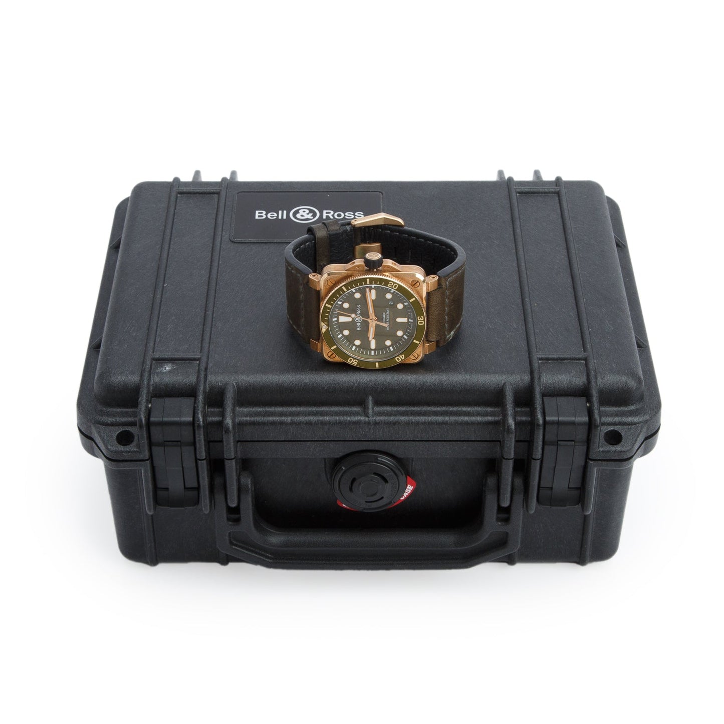 Bell & Ross Bronze & Stainless Steel BR03-92 42 MM Automatic Watch Green Dial w/ Box & Papers