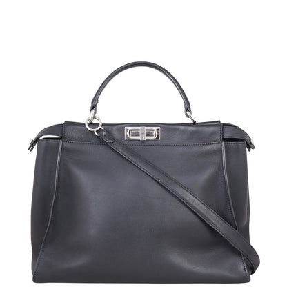 Fendi Peekaboo Large Monster Python-Trim