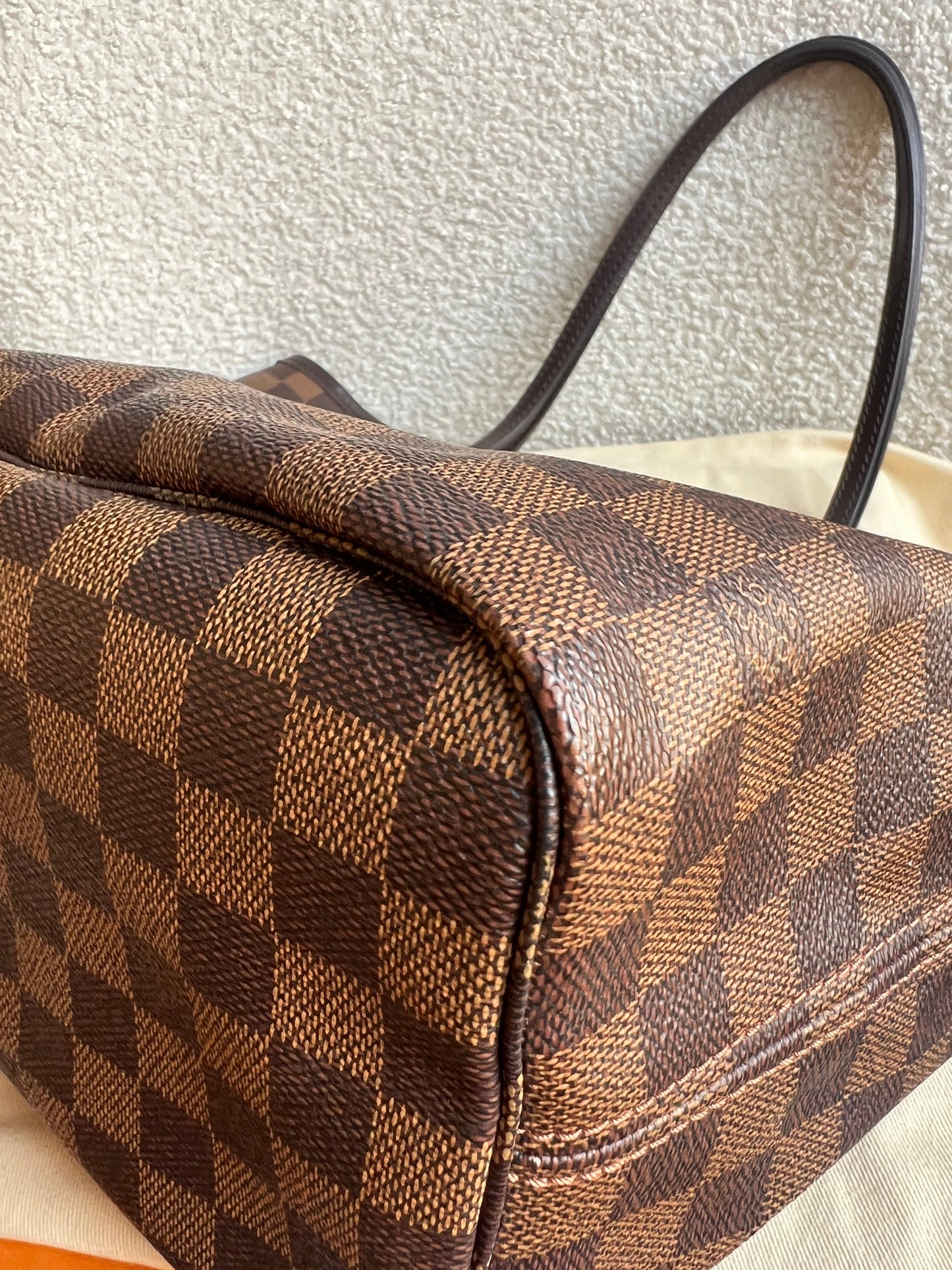 Louis Vuitton Neverfull MM Damier Ebene Rose Ballerine (RRP £1470)
