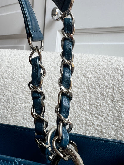 Chanel Dark Blue Blue Caviar Grand Shopper Tote (GST)