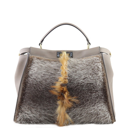 Fendi Fox & Nutria Fur Peekaboo Large