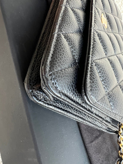 Chanel Black Caviar Wallet on Chain (RRP £2,930)