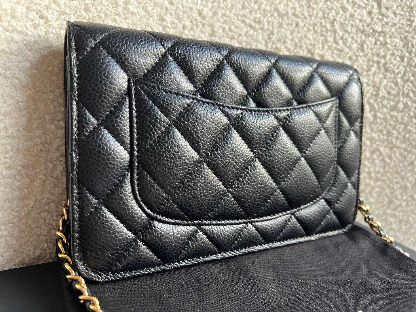 Chanel Black Caviar Wallet on Chain (RRP £2,930)