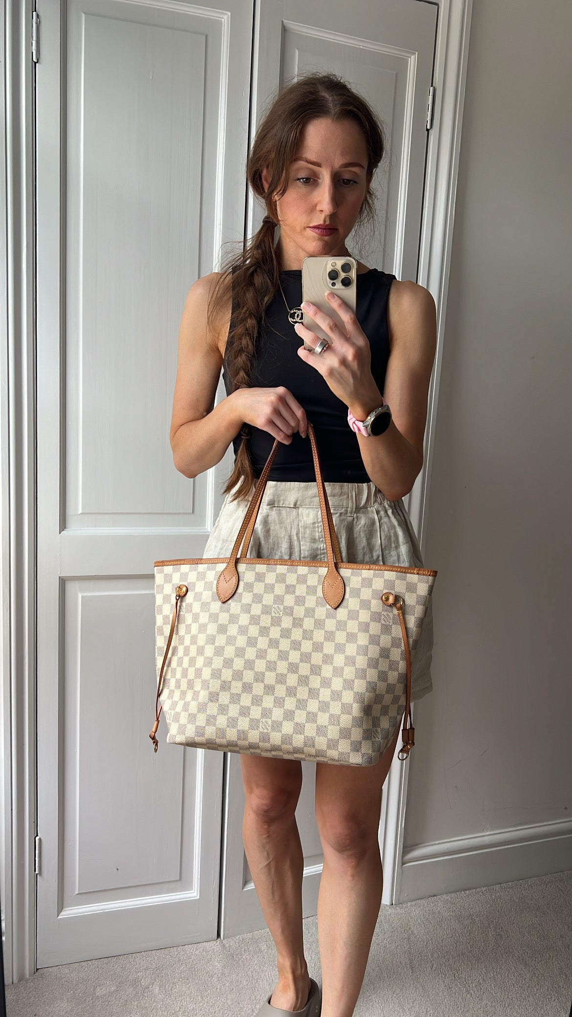 Louis Vuitton Neverfull MM Monogram Damier Azur (RRP £1,470)