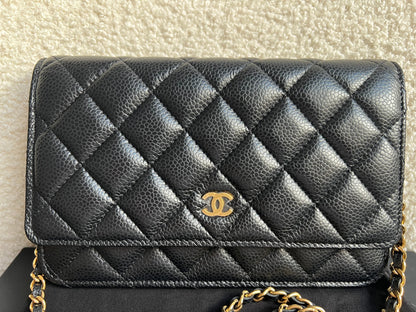 Chanel Black Caviar Wallet on Chain (RRP £2,930)