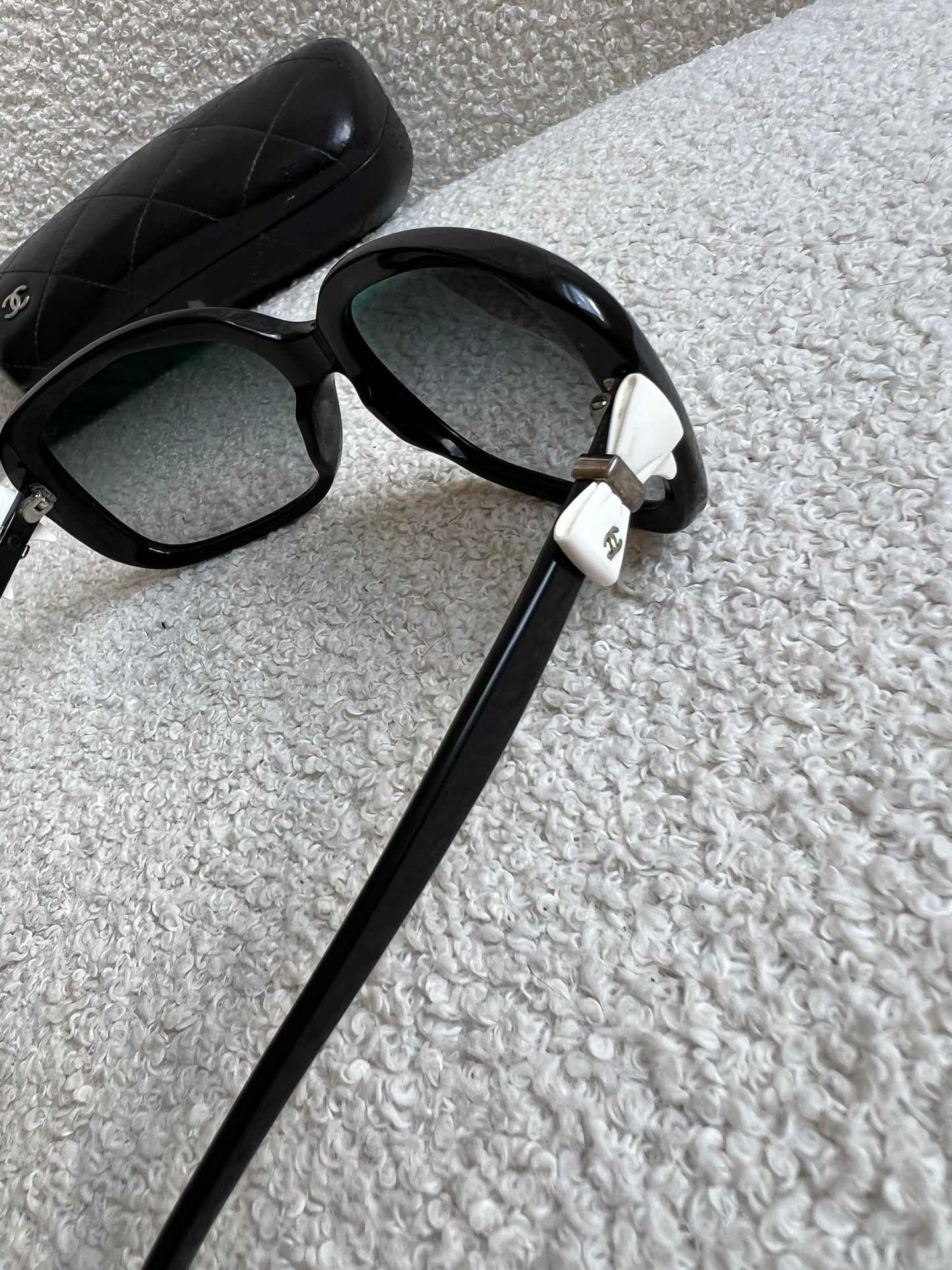 Chanel Black Bow Sunglasses