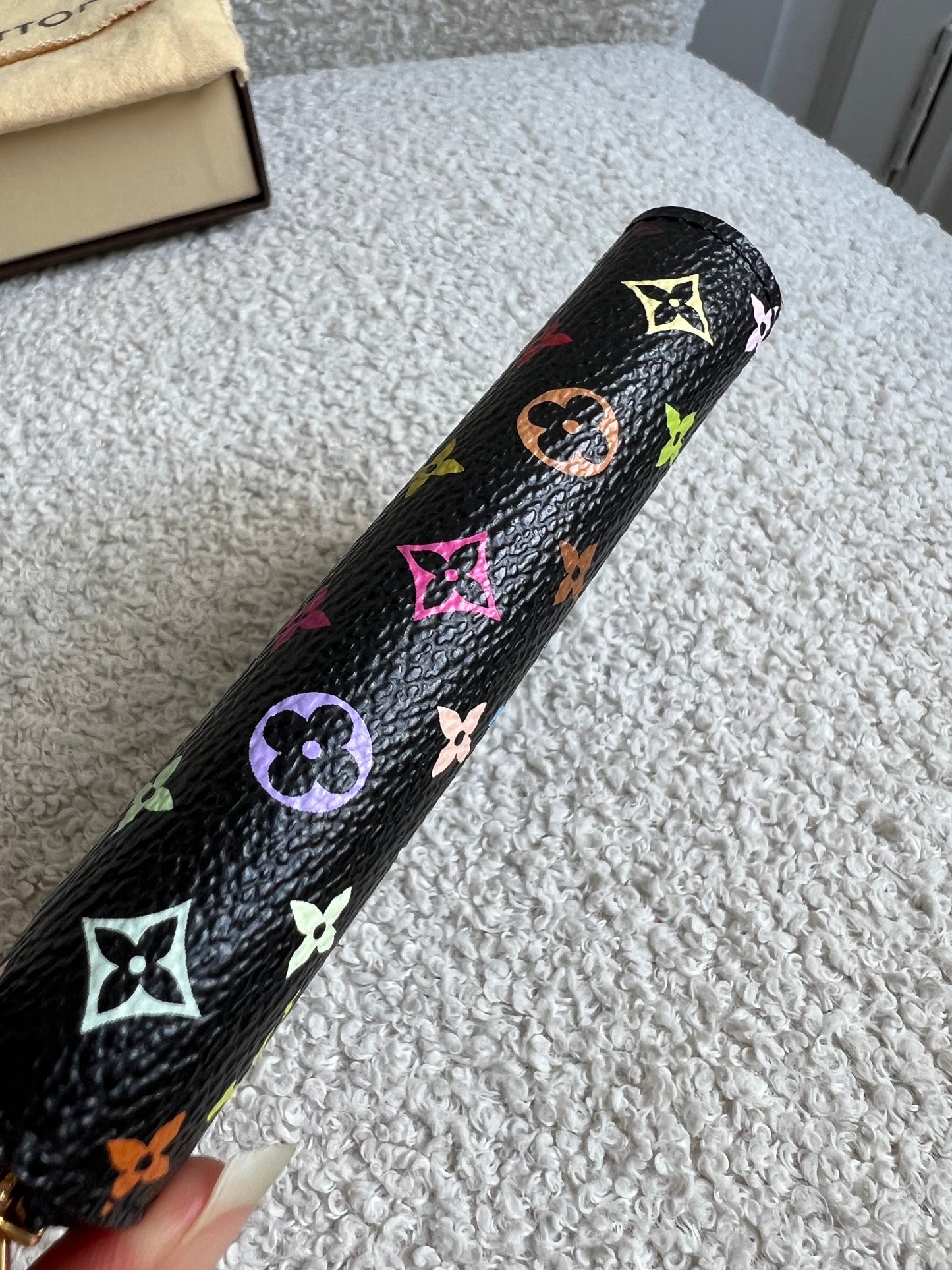 Louis Vuitton Zippy Coin Purse in Black Multicolore Monogram