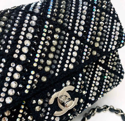 Chanel Chanel 22 Tweed Black Shoulder Bag