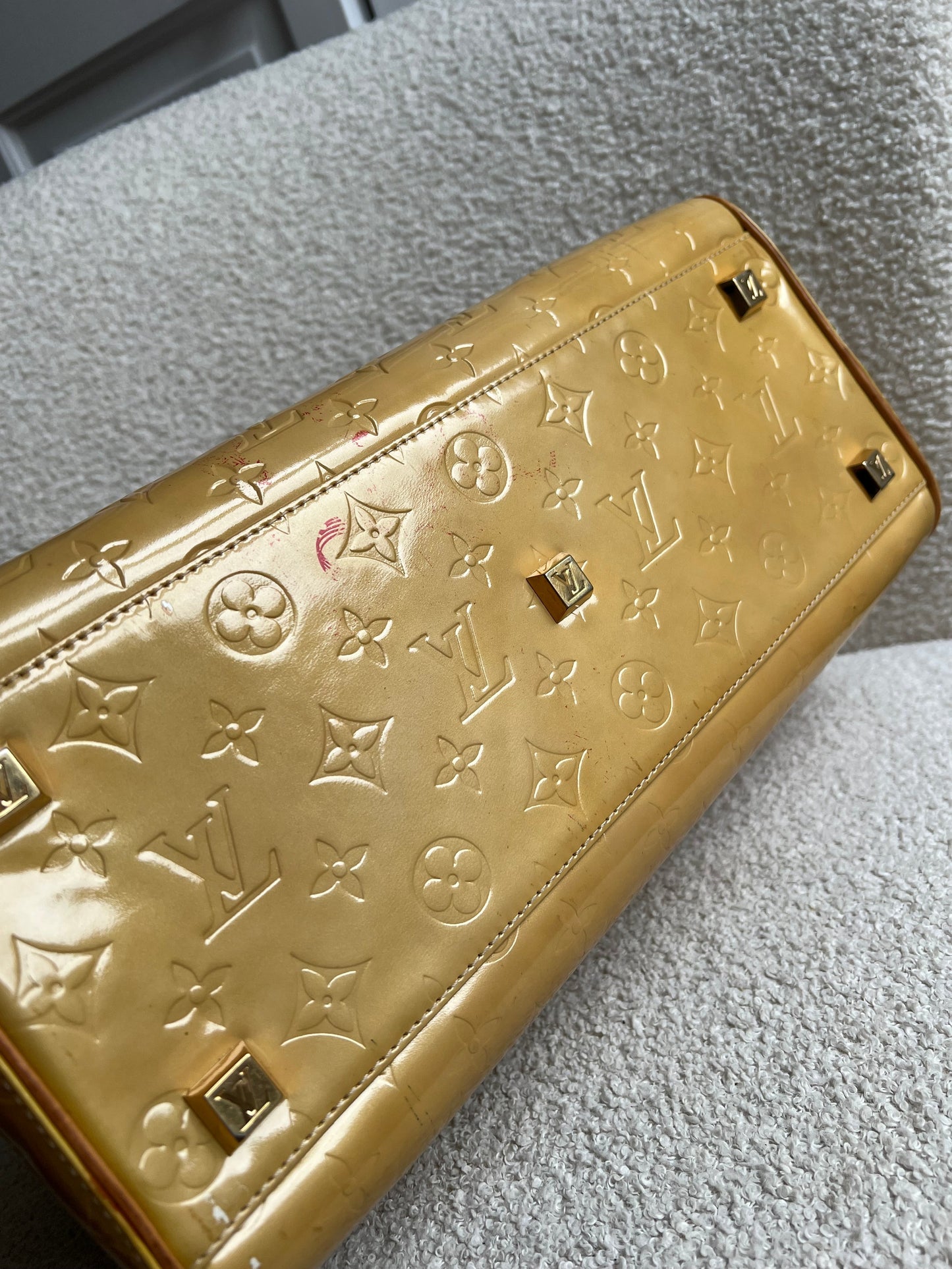 Louis Vuitton Tompkins Square Bag Pearl Monogram Vernis