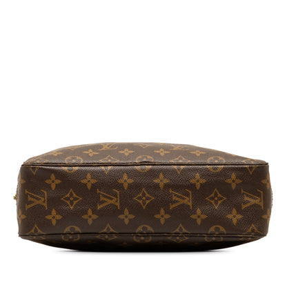 Brown Louis Vuitton Monogram Trousse Toilette 28 Clutch Bag