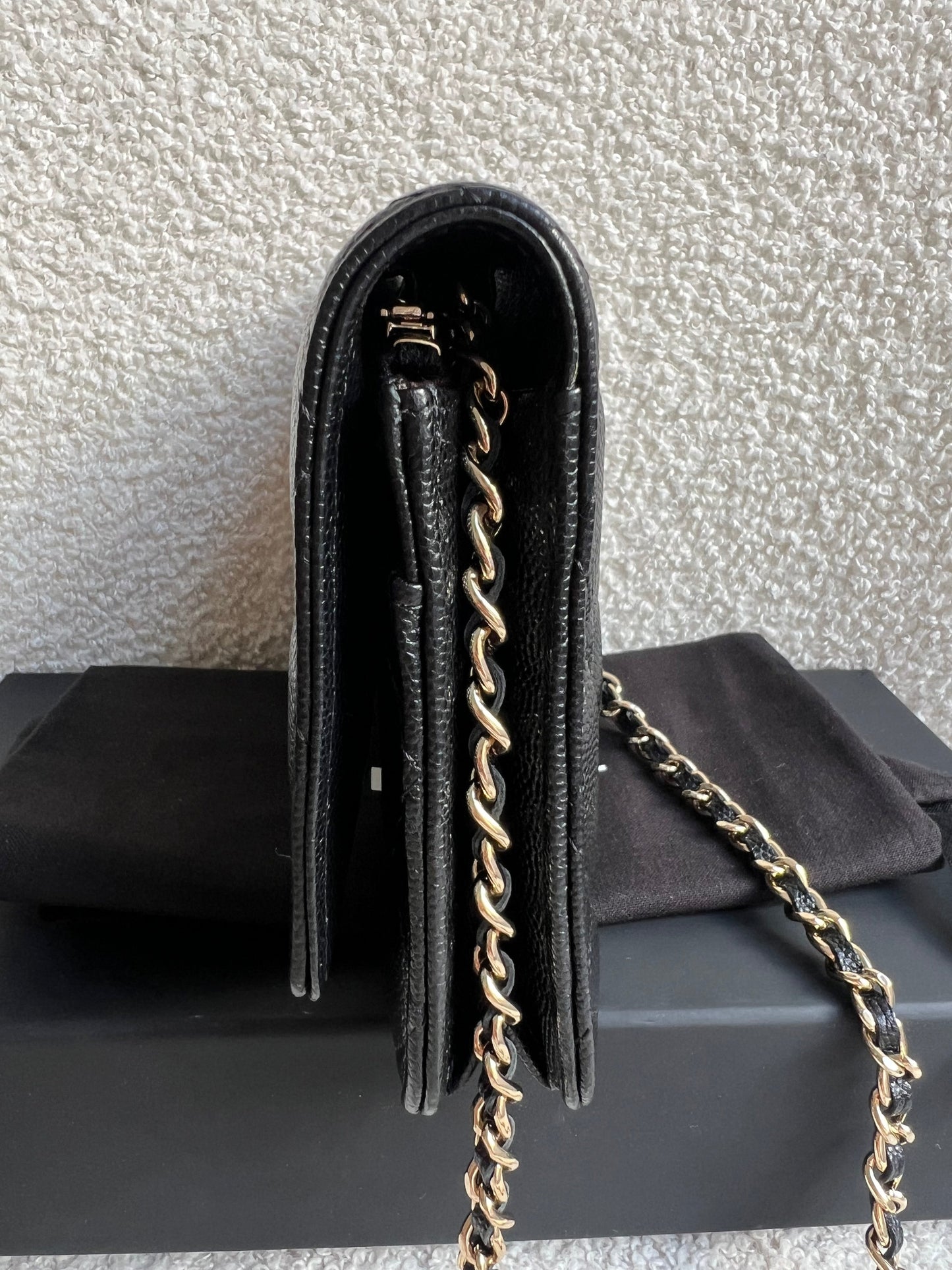 Chanel Black Caviar Wallet on Chain (RRP £2,930)