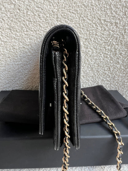 Chanel Black Caviar Wallet on Chain (RRP £2,930)