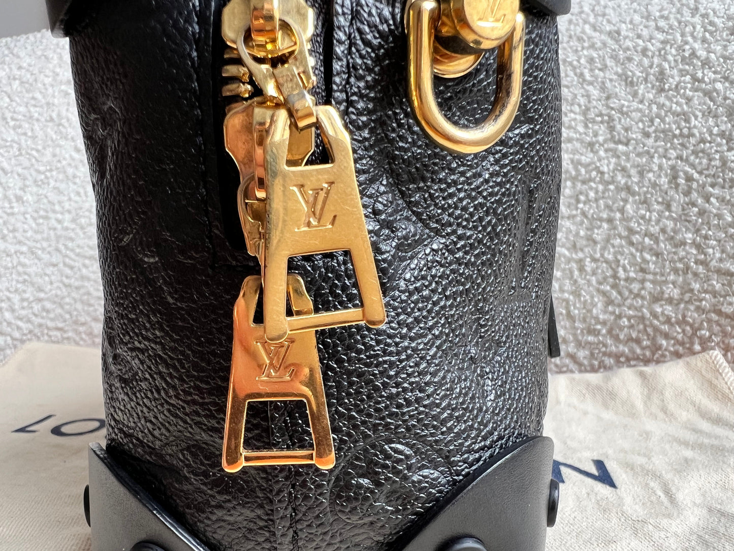 Louis Vuitton Black Empreinte Petite Malle Souple Bag (RRP £2420)