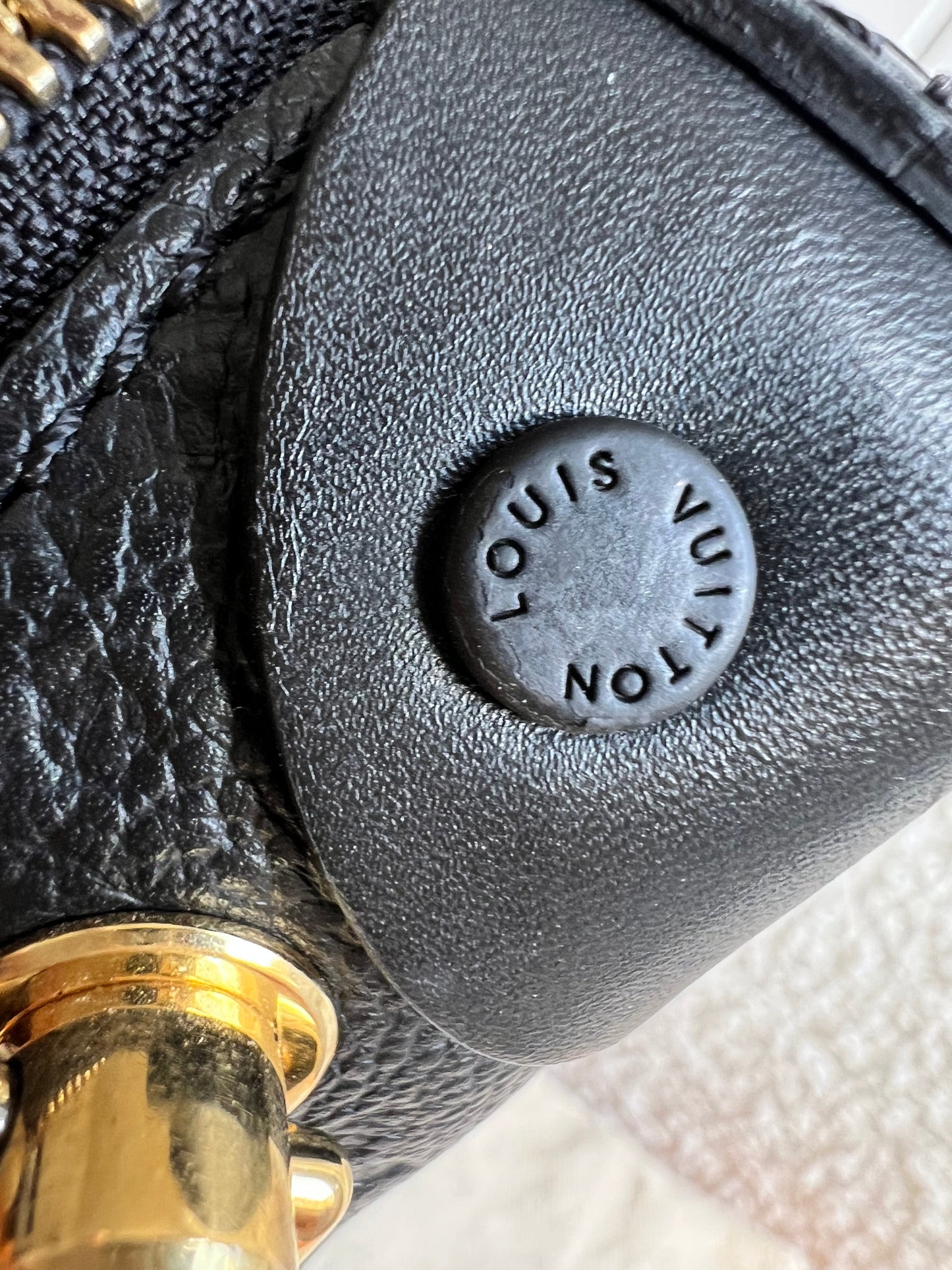 Louis Vuitton Black Empreinte Petite Malle Souple Bag (RRP £2420)