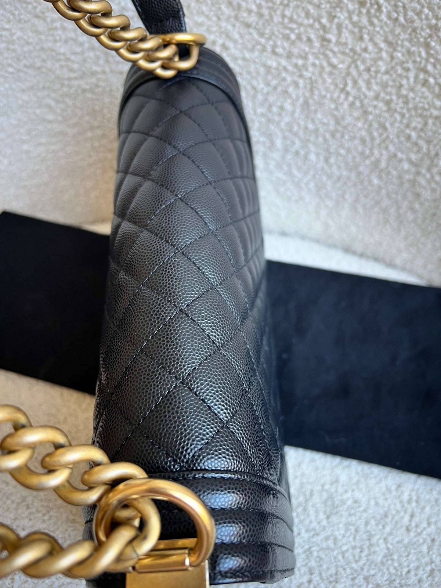 Chanel Black Caviar Medium Boy Bag (RRP £5800)