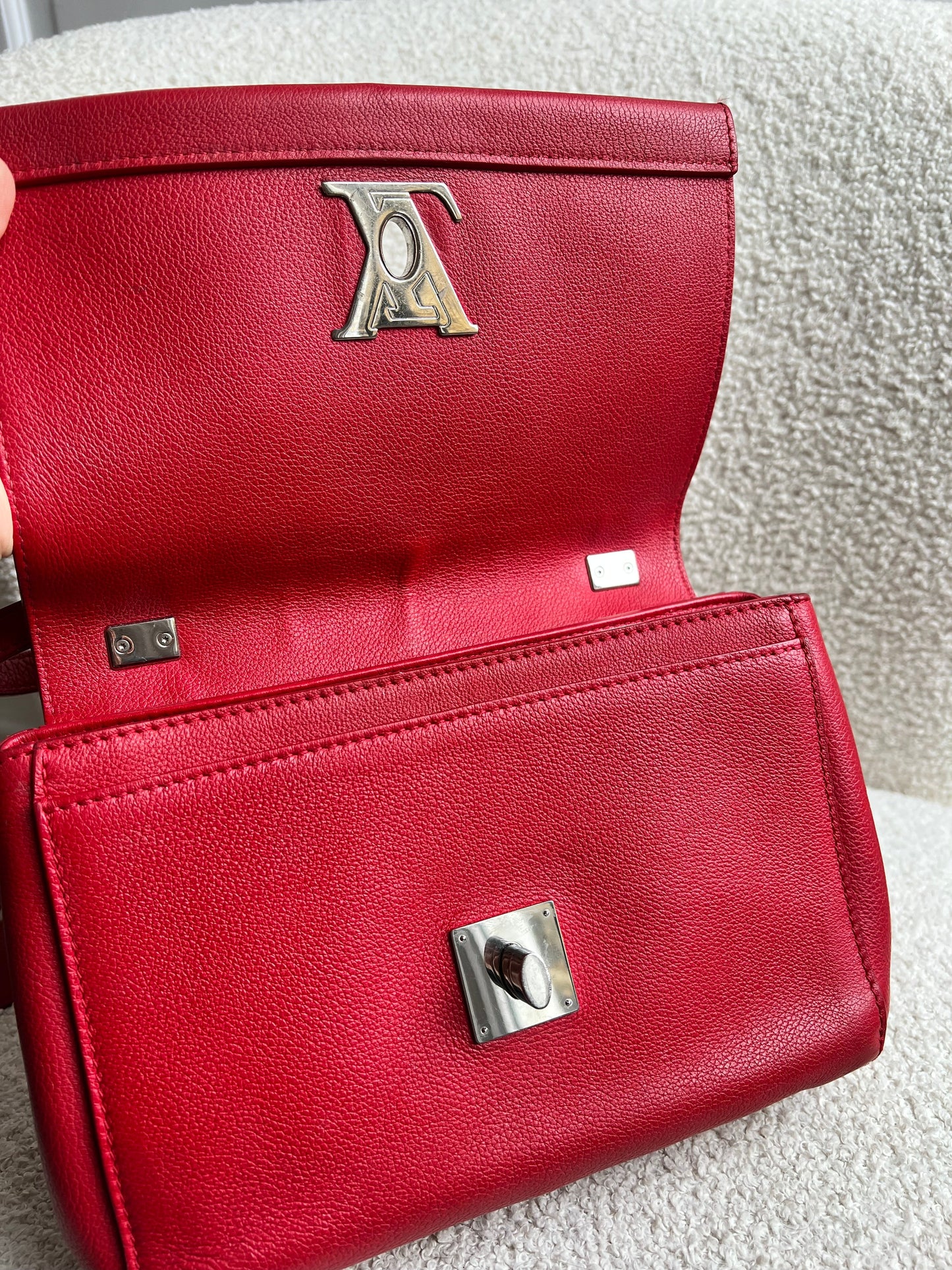 Louis Vuitton Red Mylockme II BB Bag
