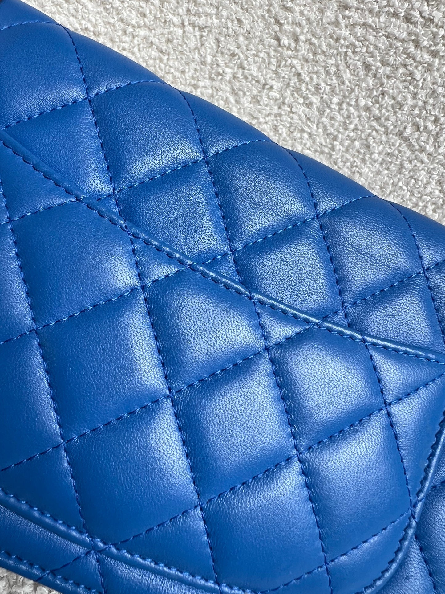 Chanel Blue Lambskin Wallet on Chain (RRP £2,930)