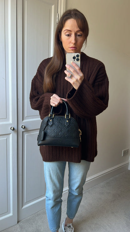 Louis Vuitton Alma Neo BB Black Empreinte  (RRP £2,020)