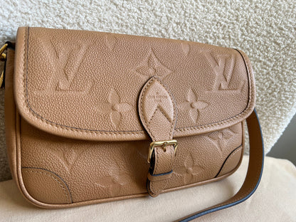 Louis Vuitton Diane Satchel Sand Empreinte (RRP £2,120)