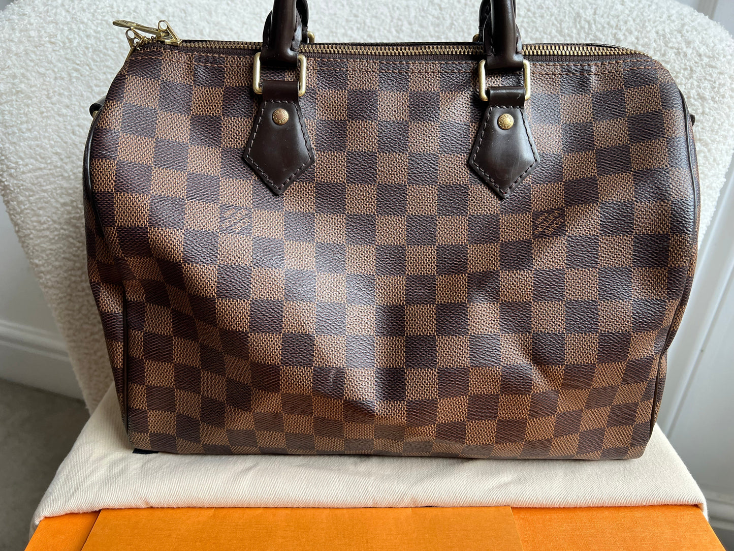 Louis Vuitton Speedy Bandouliere 30 Damier Ebene (RRP £1490)