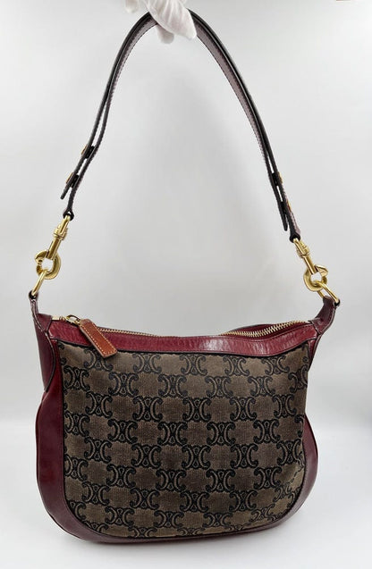 Vintage Celine Triomphe Canvas Crossbody Bag