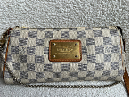 Louis Vuitton Eva Clutch Damier Azur