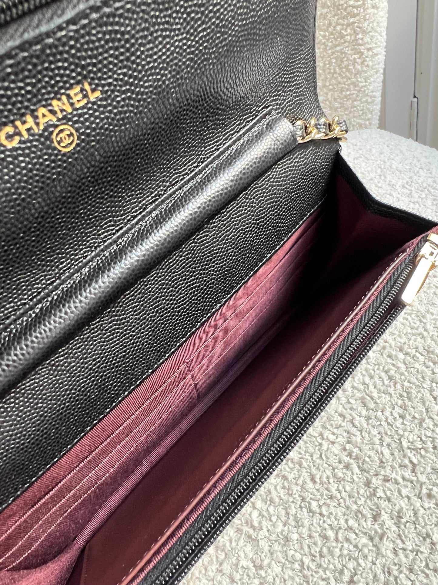 Chanel Black Caviar Wallet on Chain (RRP £2,930)