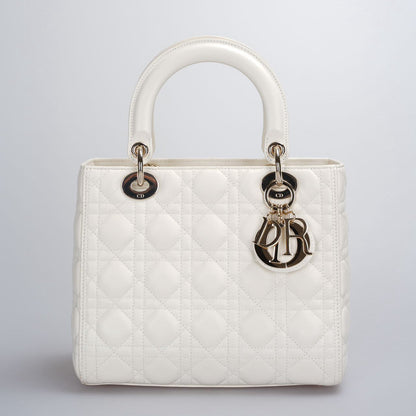 Dior Lady Dior Leather Handbag Style 115