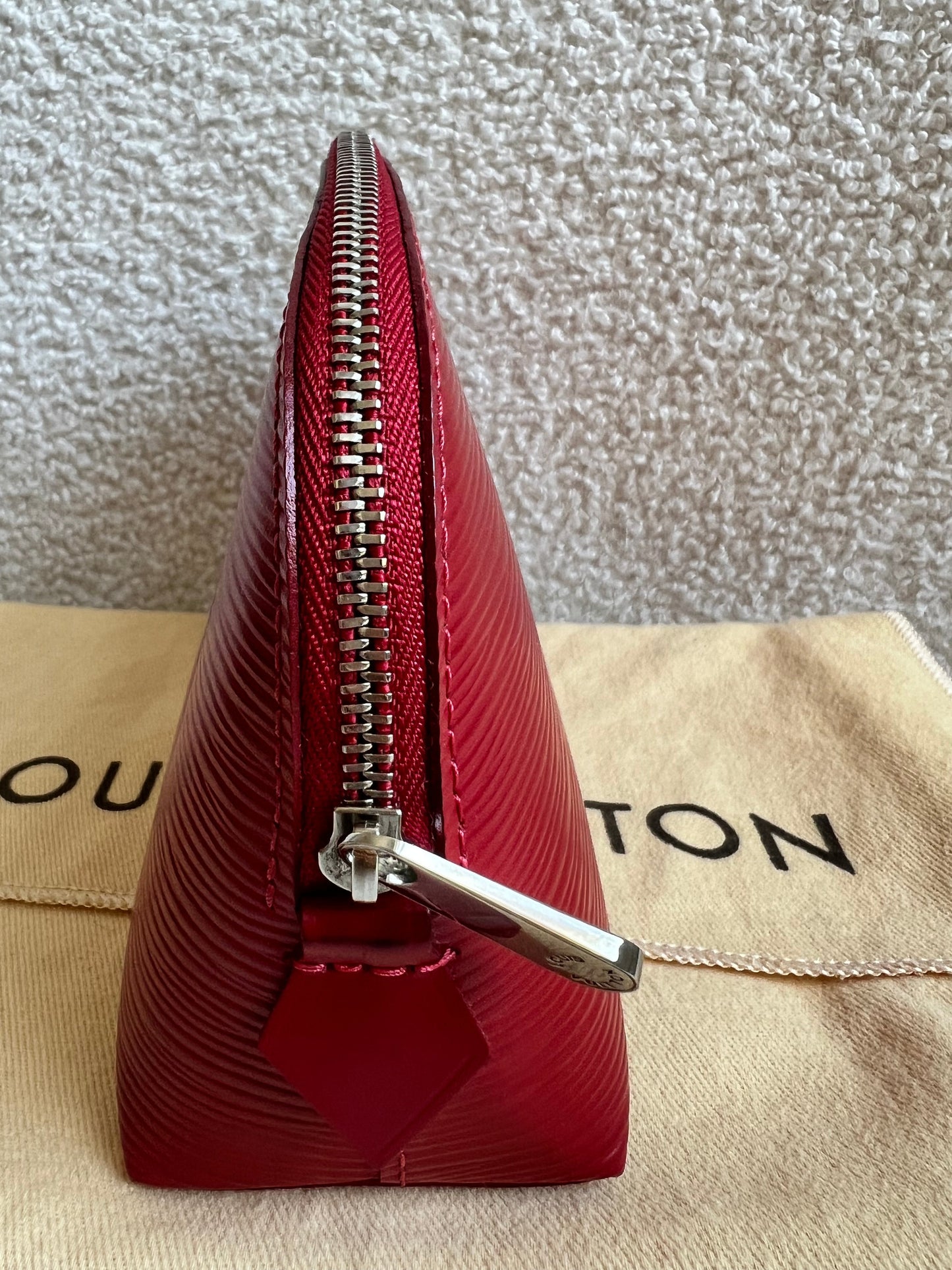 Louis Vuitton Cosmetic Pouch PM Red Epi